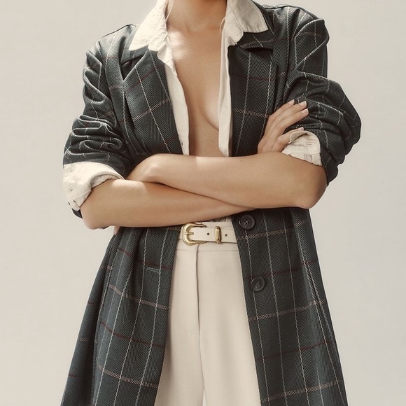 Anthropologie Avec Les Filles Knit Oversized Blazer - Picture 4 of 5